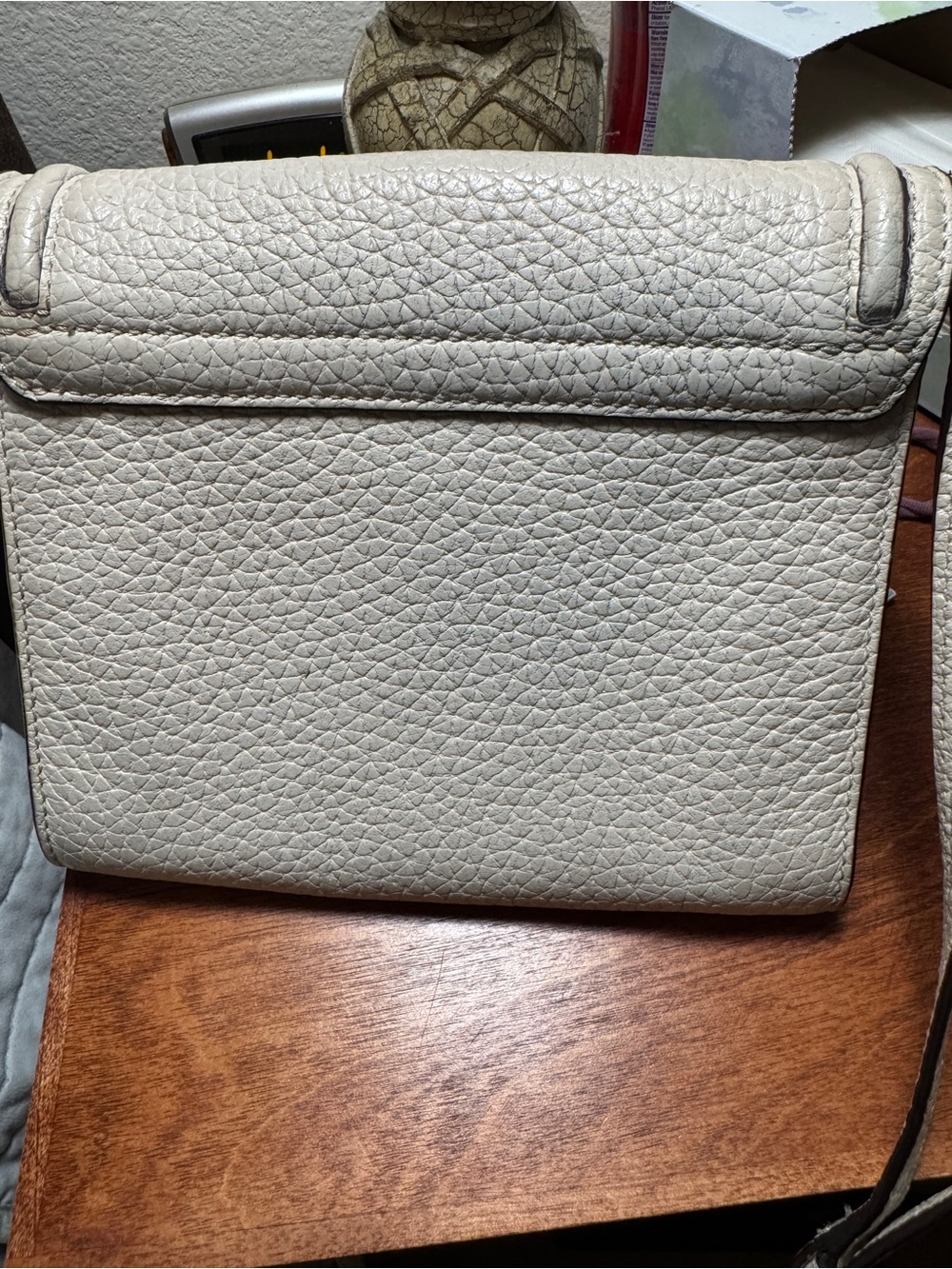 kate spade Pebbled Leather Crossbody in Light Beige